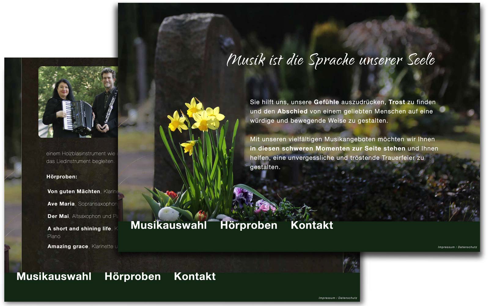 Trauerfeier Musik